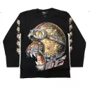Rock Chang longsleeve LS GR №736 Лонгслив,тигр,байкер,животные