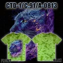 CTD-1C.91 A - 0813  (ANIMAL,ЛЕОПАРД, футбокла Caballo)